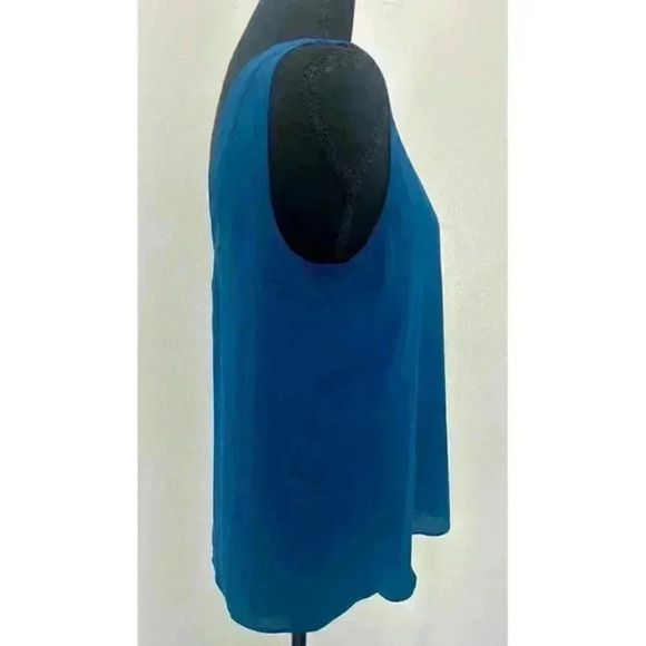 Lilly Pulitzer Florin Sleeveless V-Neck Top Navy Size Small - Picture 4 of 7